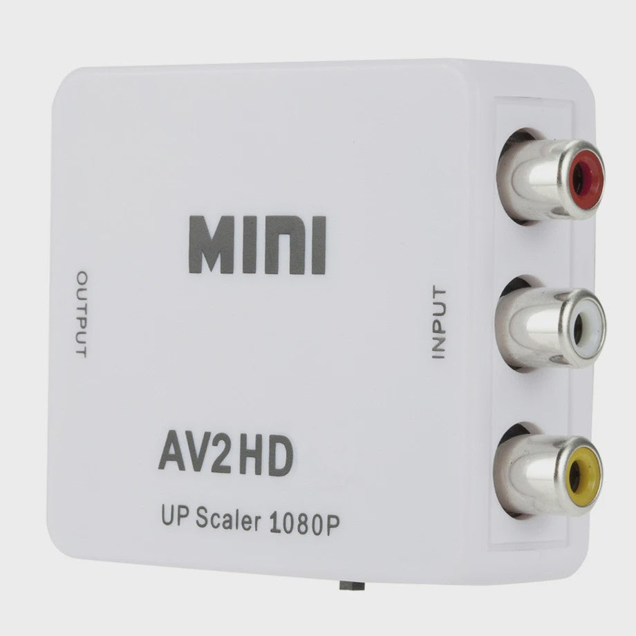 Mini HDMI naar RCA AV Converter met Upscaler - Full HD 1080P