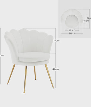 Luxe Velours Fauteuil met Metalen Poten - Comfortabele Relaxstoel voor de Woonkamer