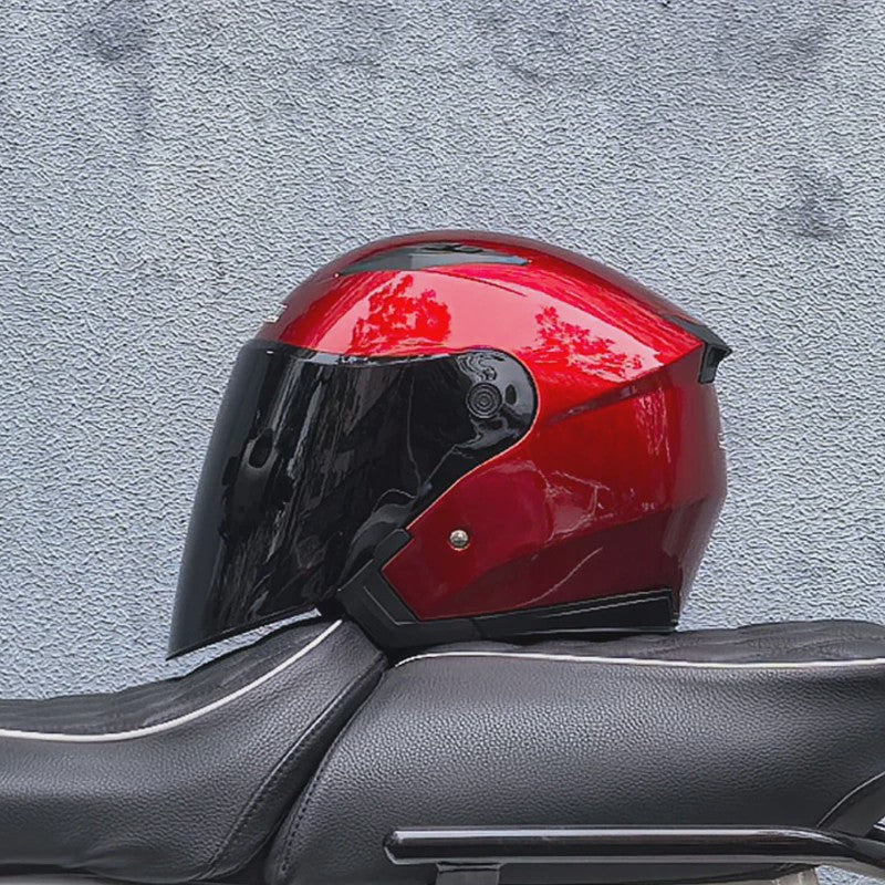 Motorhelm Heren Dames Universeel Vier Seizoenen Dubbel Vizier