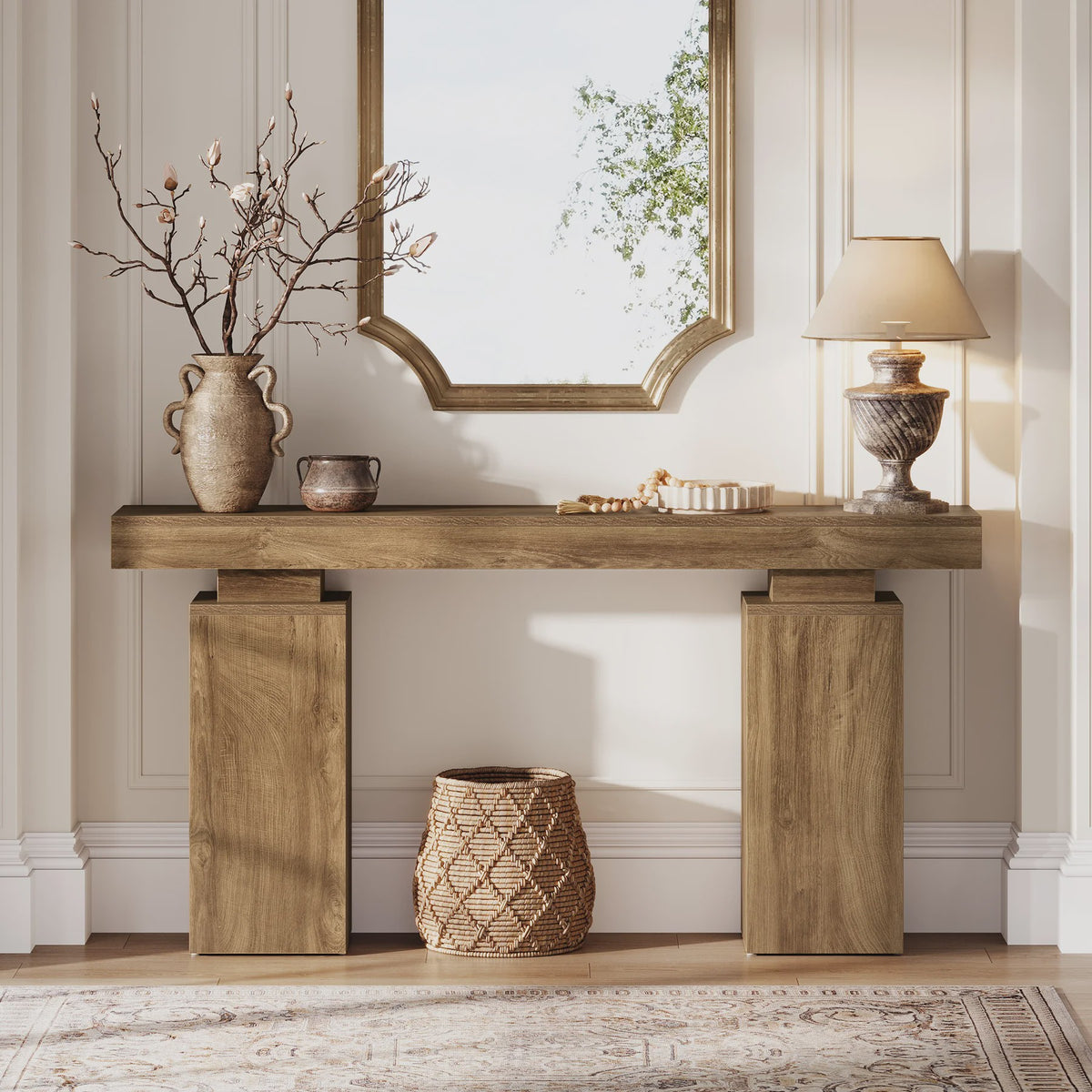 Lange Console Tafel 160 cm Hout - Entree Tafel Achter Bank - SediaXL
