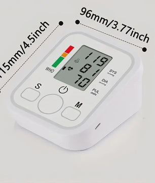 Digitale Bloeddrukmeter Arm - Meet Nauwkeurig Systolische, Diastolische Druk & Hartslag