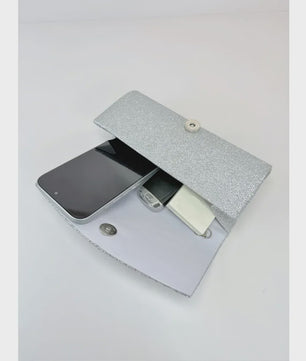 Glitter Avond Clutch Tas met Afneembare Ketting - Elegant & Feestelijk