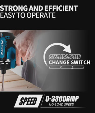 Accu slagschroevendraaier Borstelloos - 380 Nm Koppel, LED & Variabele Snelheid