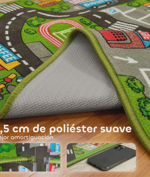 Educatief Kinderkleed Stad met Wegen - Antislip Speelkleed voor Urenlang Plezier