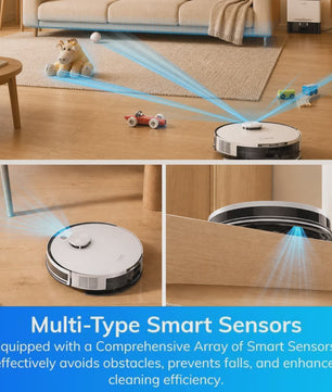 ILIFE A30 Pro Robotstofzuiger met Zelflegstation, 5000Pa Zuigkracht, LDS Navigatie & Dweilfunctie