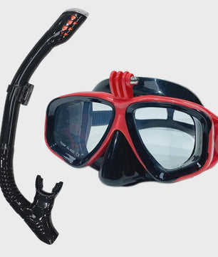 Professionele Duikset: Duikbril met GoPro Mount & All-Dry Snorkel voor Scuba Diving