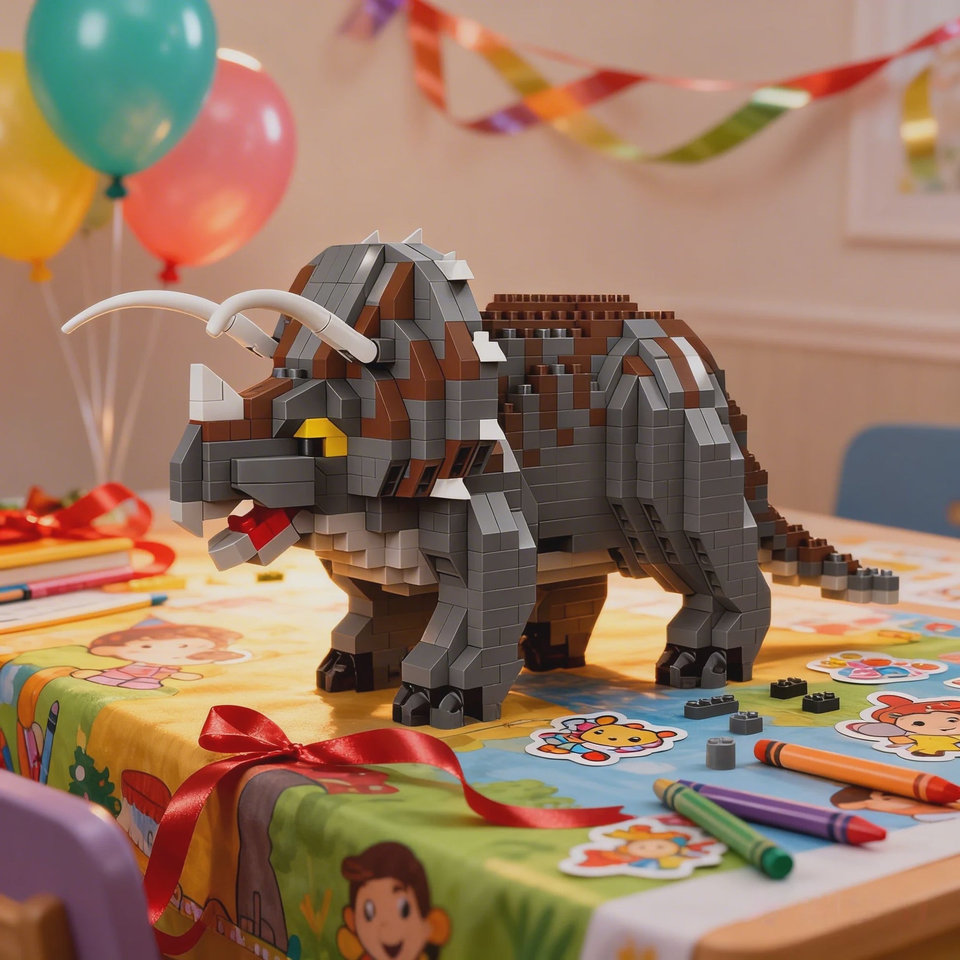Dinosaurus Bouwstenen Speelgoed - Stegosaurus & T-Rex Micro Mini Blokken