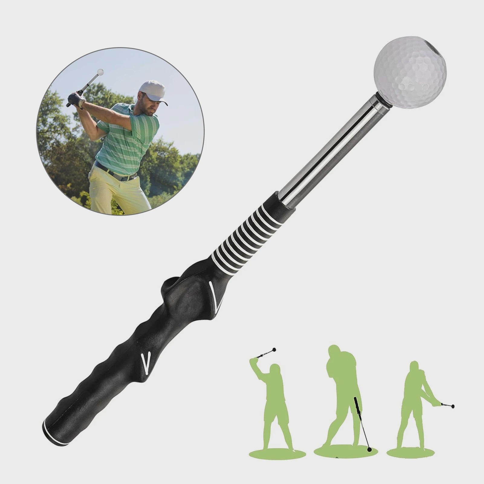 Intrekbare Golf Swing Trainer met Klik Feedback - Verbeter uw Slag