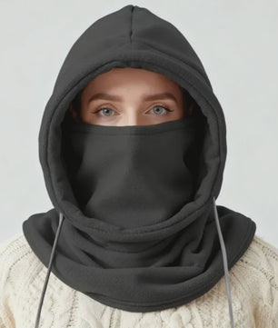 Unisex Winter Balaclava Met Capuchon - Winddicht Masker met Trekkoord voor Koude Weer