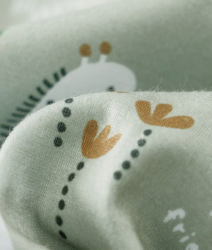 Schattige Baby Jongens Romper met Dierenprint - Faux Twee-delig met Korte Mouwen voor Pasgeborenen