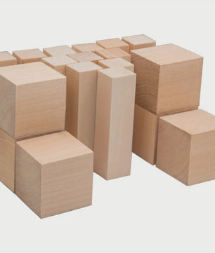 18-delige set Basswood houtsnijblokken - Ideaal voor houtsnijwerk en beeldhouwen