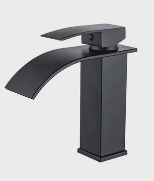 Waterval Wastafelkraan - Dubbele Bediening Warm & Koud - Stijlvolle Badkamer Mixer Kraan