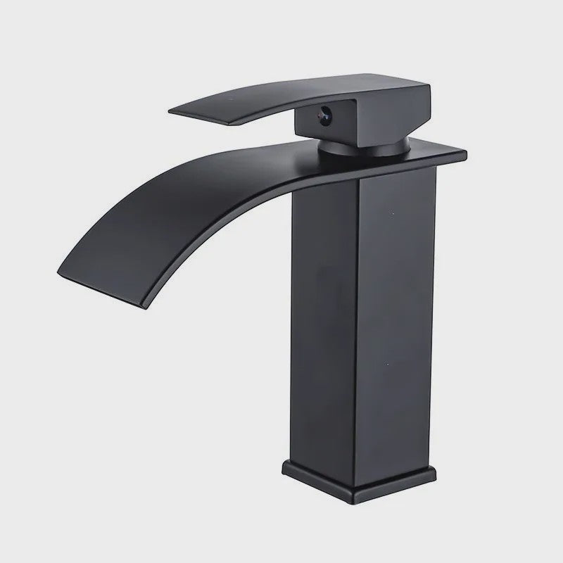 Waterval Wastafelkraan - Dubbele Bediening Warm & Koud - Stijlvolle Badkamer Mixer Kraan