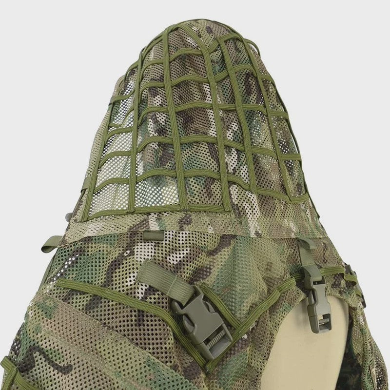 Ademende Ghillie Suit Cape - Camouflage Basis voor Jacht, Airsoft & Paintball