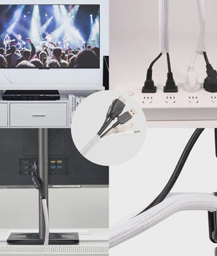 Flexibele Kabel Beschermhoes - PET Gevlochten Kabel Sleeve voor Kabelmanagement