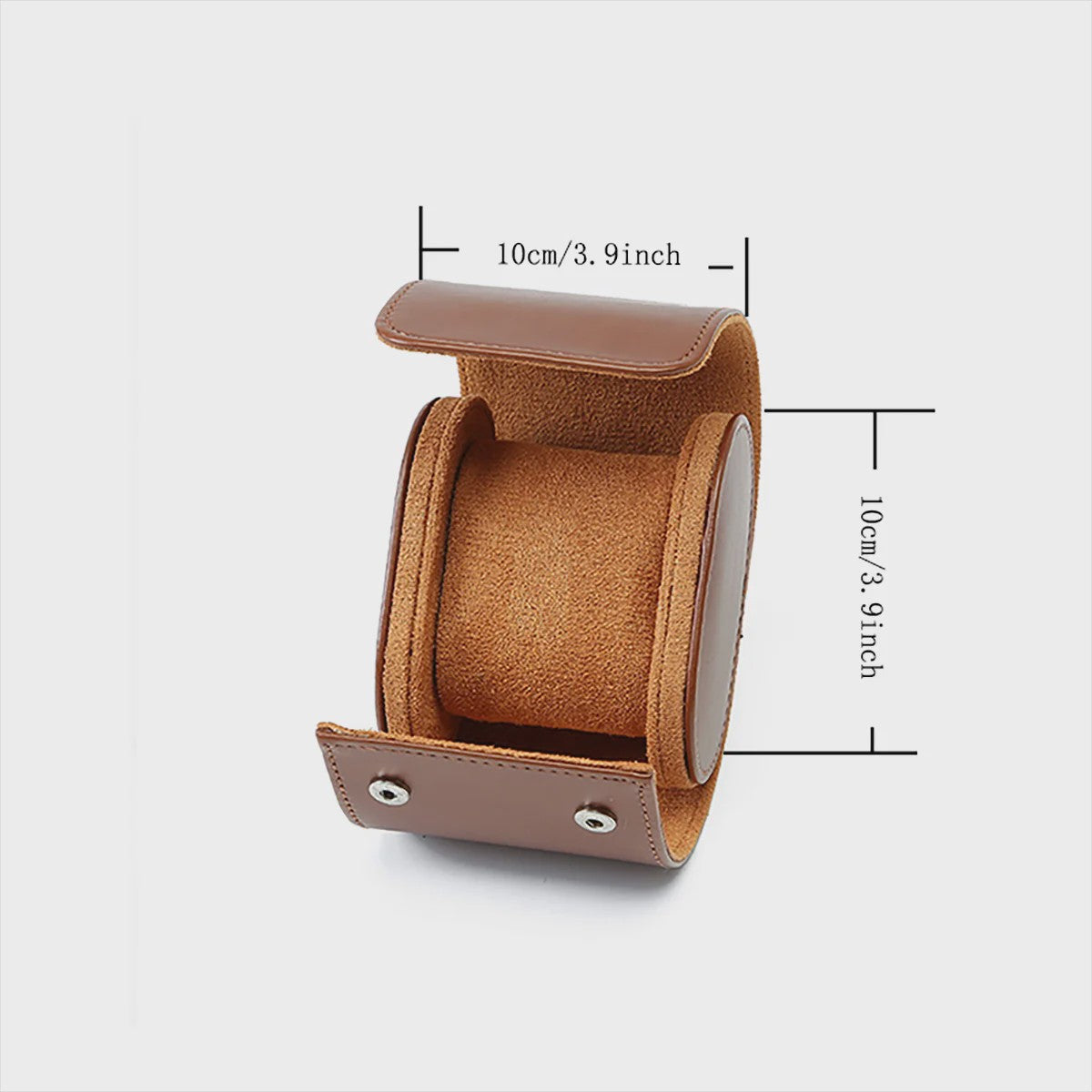 Luxe Vintage Leren Horloge Rol Koffer - Draagbare Opbergdoos voor Heren & Dames