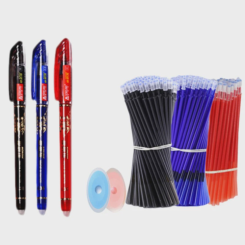 Set van 25 Kawaii Uitwisbare Gelpennen - Vloeiend Schrijven en Wissen voor School & Kantoor