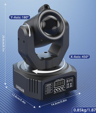 U'King Mini 30W Moving Head Spot Beam LED 4IN1 RGBW Strobe DMX Geluidsgestuurd DJ Verlichting