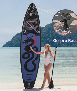 Feath-R-Lite Dragon Inflatable SUP Board 350cm - Compleet met Peddel, Pomp & Accessoires - 180kg Draagvermogen