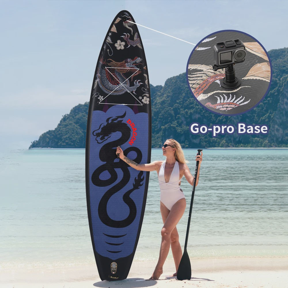Feath-R-Lite Dragon Inflatable SUP Board 350cm - Compleet met Peddel, Pomp & Accessoires - 180kg Draagvermogen