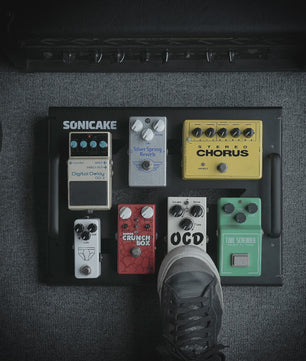 SONICAKE QPB-20 Compact Gitaar Pedalboard met Tas, Kabelbinders en Tape
