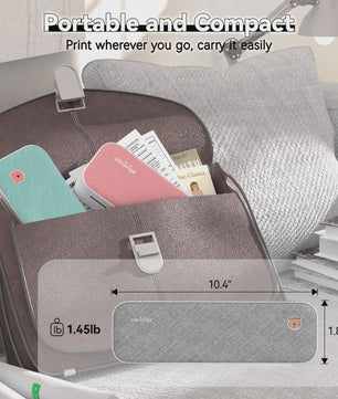 Peripage A40 Draagbare Thermische Printer - Inkless Document & Label Printer