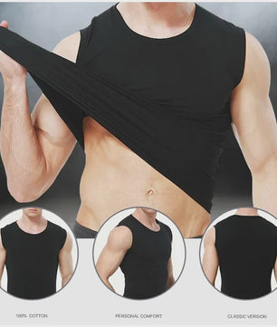 Heren Mouwloos Katoenen Vest - Comfortabel voor Sport & Fitness