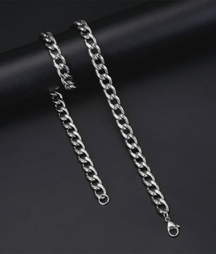 RVS Heren Kettingen: Cuban, Figaro & Box Stijlen (3-10mm breed, 45-60cm lang)