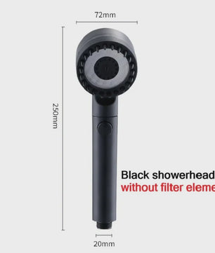 Luxe Filter Douchekop met 3 standen, Massageborstel & Regenfunctie - Verhoogt Waterdruk en Reinigt Water