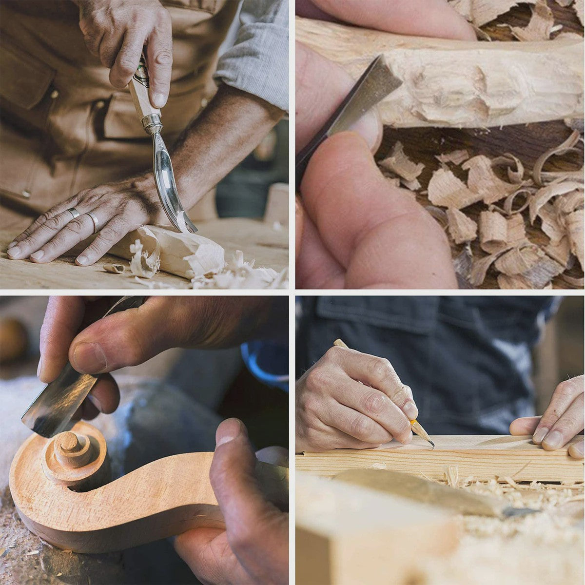 10x Basswood Houtsnijblokken - Zacht Natuurlijk Hout voor Beginners en Experts