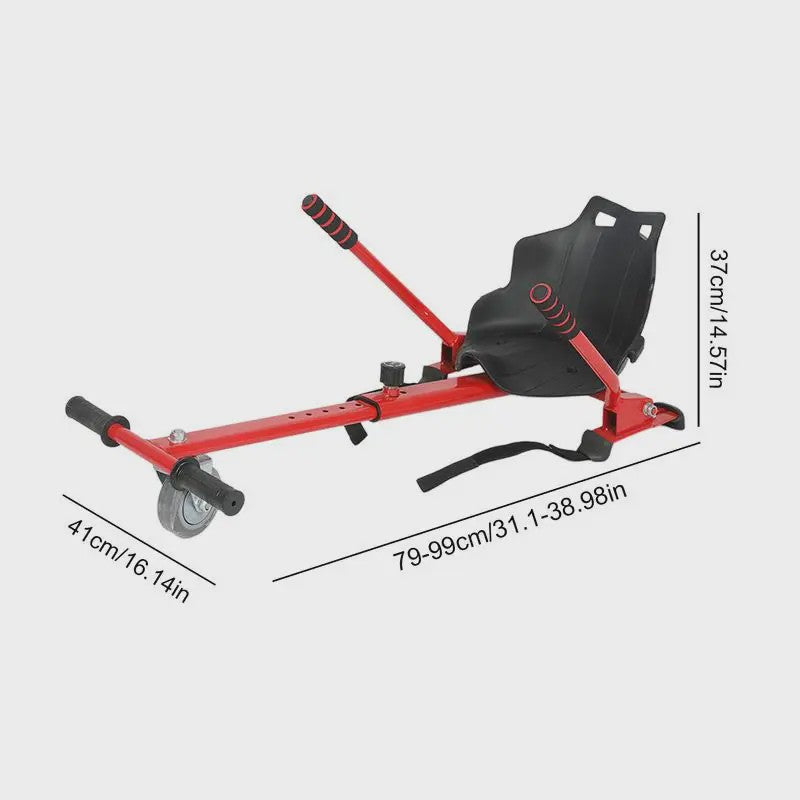 Hoverboard Zitje Gokart Accessoire - Verstelbaar Frame voor 6.5-10 Inch Scooters