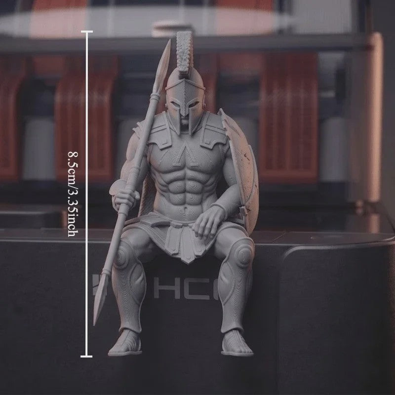 Spartaanse Krijger Zittende Figuur - 3D Geprint Decoratiebeeldje