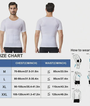 Herenshirt met Compressie en Buikcorrectie - Naadloos Slimming Tanktop voor Fitness en Dagelijks Gebruik