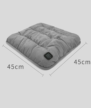 Verwarmend Stoelkussen 45cm - Verstelbare Temperatuur voor Stoel, Auto, Huisdier & Kantoor