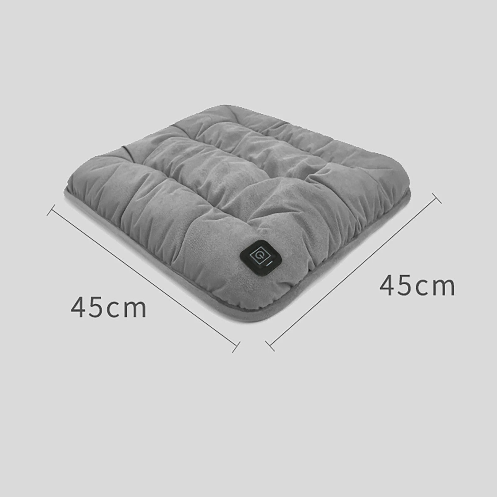 Verwarmend Stoelkussen 45cm - Verstelbare Temperatuur voor Stoel, Auto, Huisdier & Kantoor