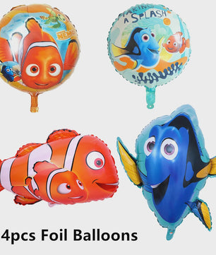 Nemo & Dory Verjaardagsdecoratie Set: Ballonnen, Banner & Cake Topper