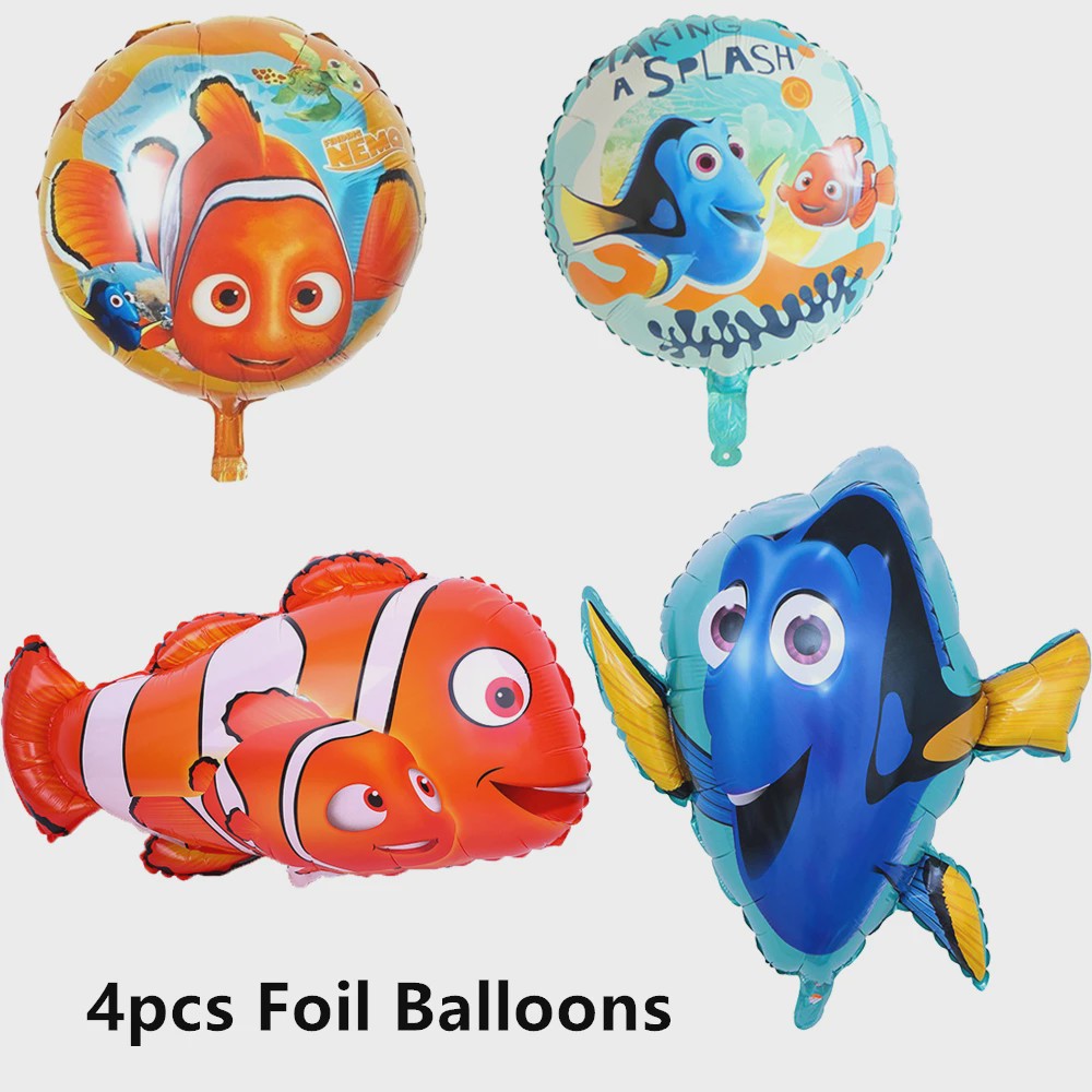 Nemo & Dory Verjaardagsdecoratie Set: Ballonnen, Banner & Cake Topper