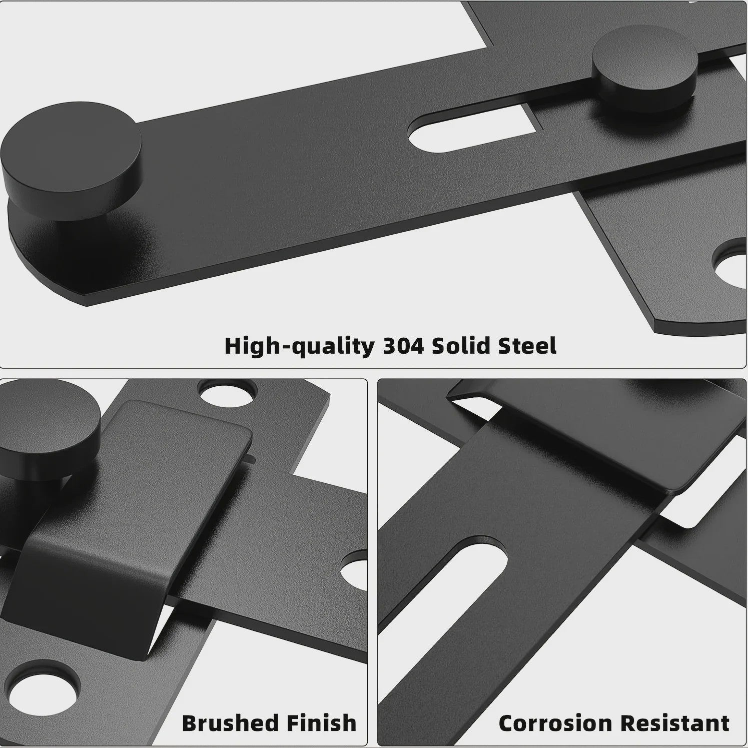 Robuuste Schuifdeur Sluiting voor Barn Doors, Kasten & Ramen - Babyveiligheid