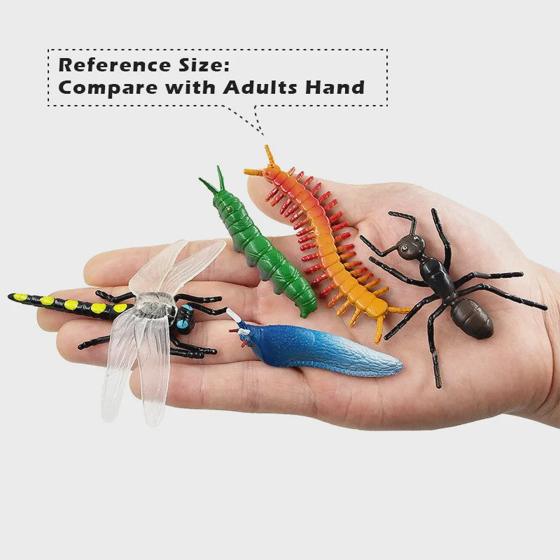 12-delige set realistische insectenfiguren voor tuin en huisdecoratie