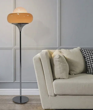Retro Bauhaus Glas Plafondlamp Oranje Rood - Sfeervolle Verlichting voor Woonkamer & Slaapkamer