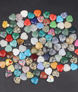 Hartvormige Kristalstenen Mix - Decoratie & Healing (10/20/30 Stuks)