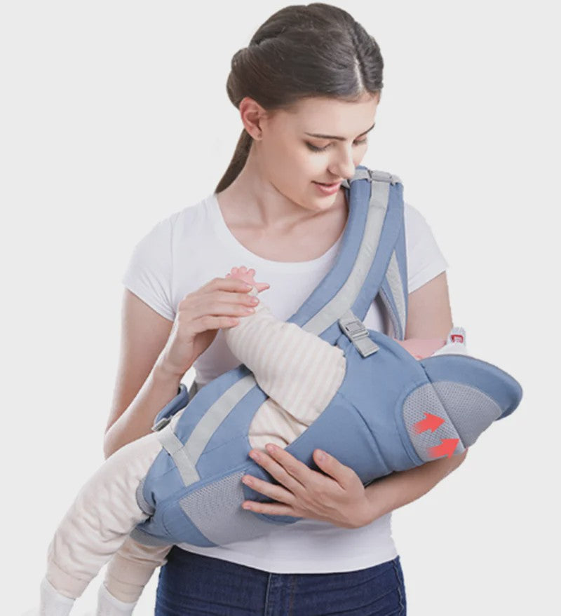 Ergonomische Baby Draagzak - Heupzitje, Rugdrager & Wikkeldoek voor Baby's