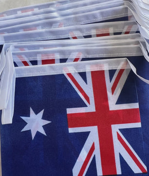 Australische Vlaggenlijn - 20 Vlaggen aan 5 Meter Touw - Decoratie voor Feestjes en Evenementen