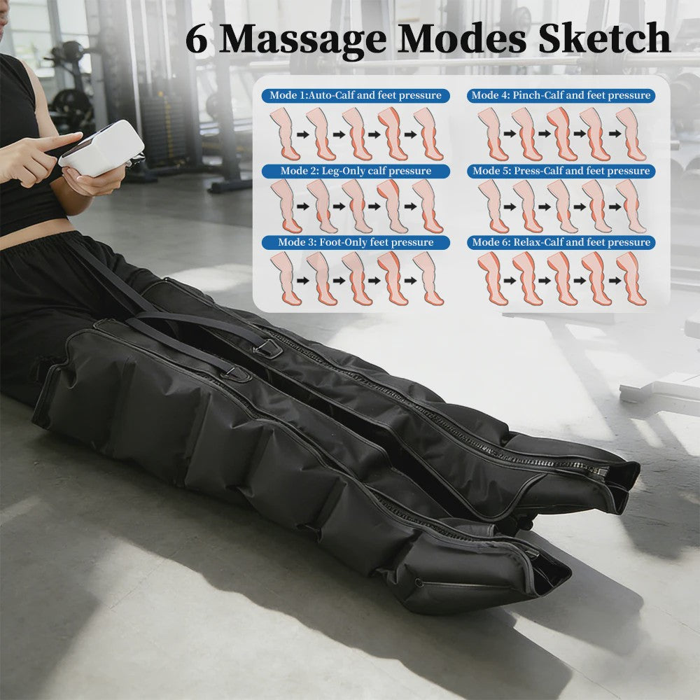 Luchtcompressie Beenmassager - Volledige Been-, Voet-, Kuit- en Knie-massage voor Herstel