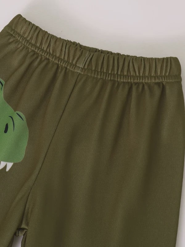 Schattige Dinosaurus Set voor Baby Jongens - Lente/Herfst Jas met Broek