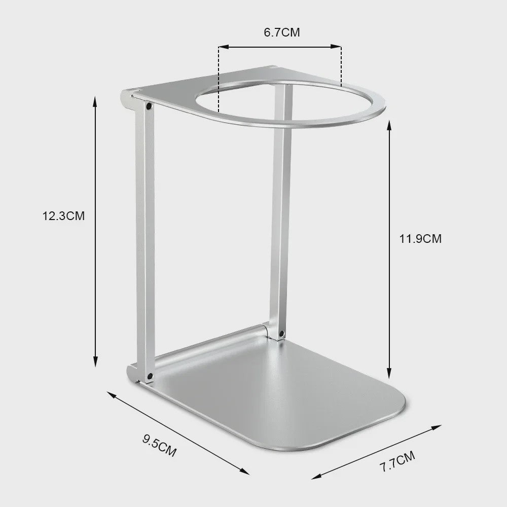 Opvouwbare Aluminium Koffie Drip Stand - Universeel voor Espresso & Pour-Over - Ideaal voor Camping & Reizen