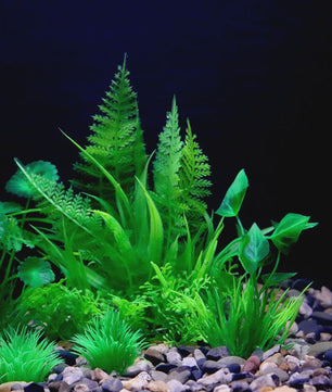 Kunstplanten Aquarium Set - Levendige Decoratie voor Vissenkom en Waterplanten