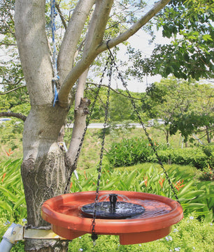 Vogelbad met Fontein & Ketting - Hangend Vogelbad voor Tuin & Patio