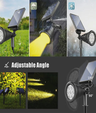 Waterdichte Solar Spotlight met 7 LED's - Tuinverlichting op Zonne-energie