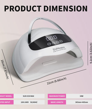 Professionele 90 LED UV Nageldroger - Gel Polish Droger met Timer en Sensor